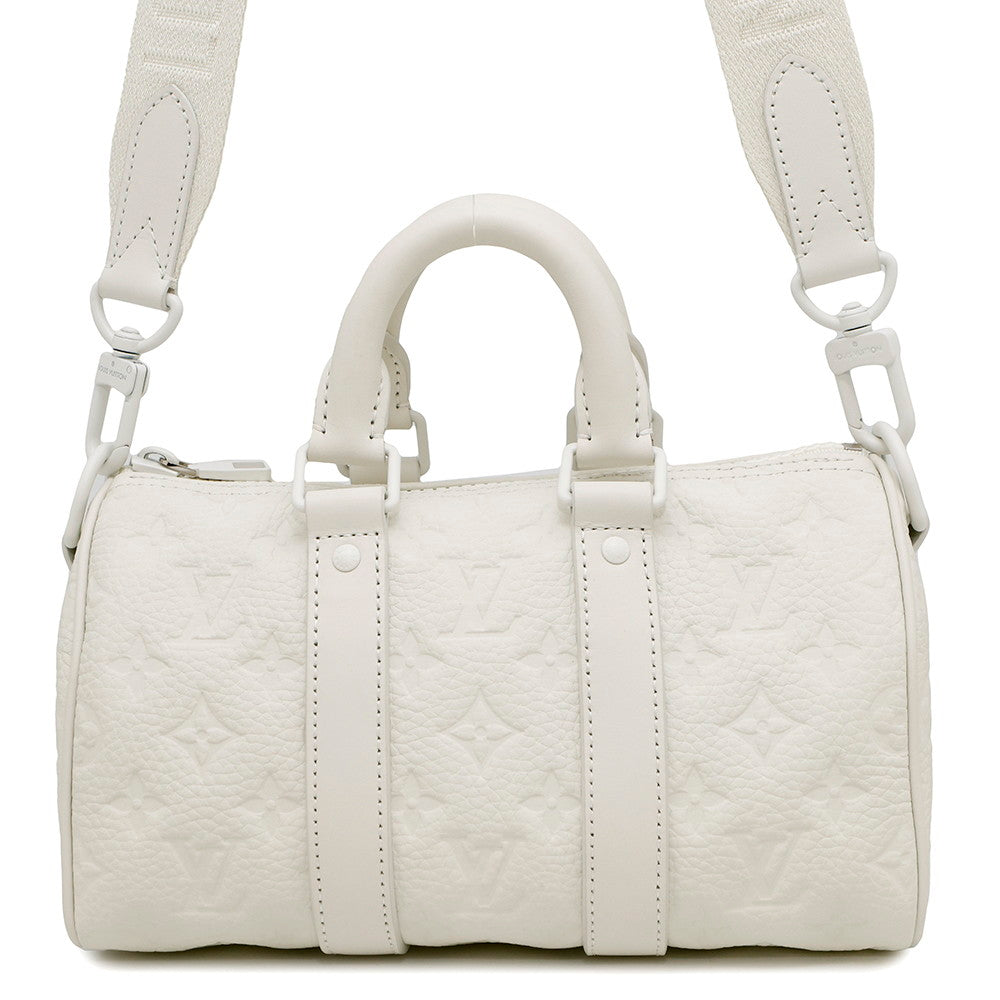 LOUIS VUITTON Keepall Bandouliere Full MoonM24434 Monogram?Taurillon Size 25