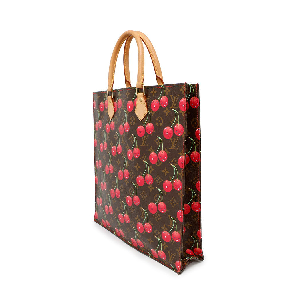 LOUIS VUITTON Sac Plat Red/GreenM95010 Monogram Cherry