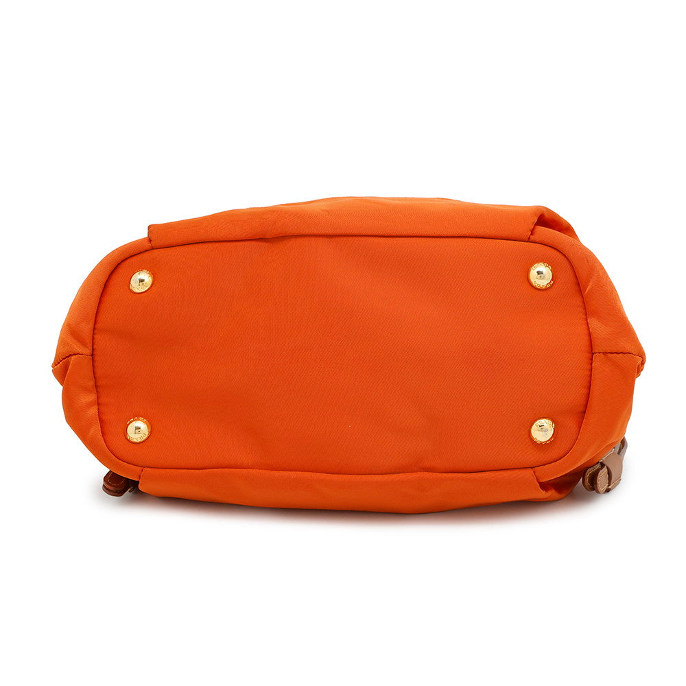PRADA Nylon Handbag OrangeBN1757 Nylon Leather