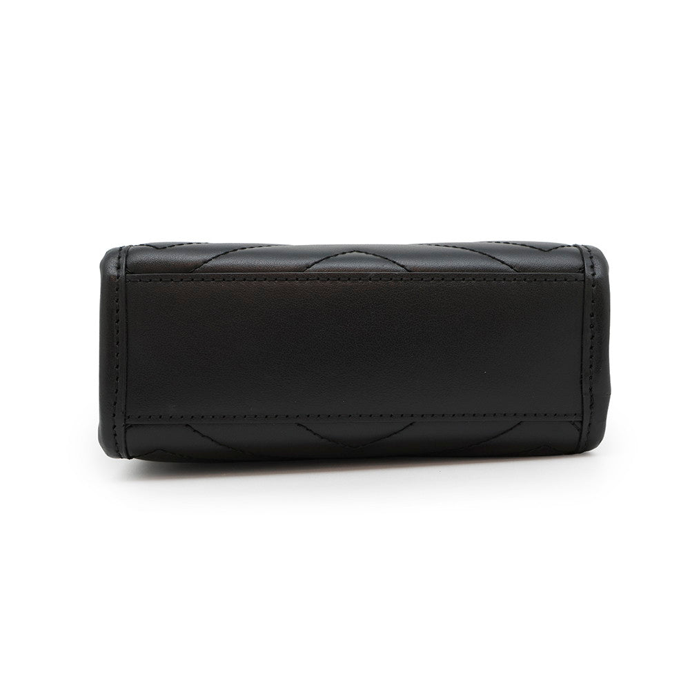 GUCCI GG Marmont Quilted Mini 2WAYHandbag Black696123 Leather