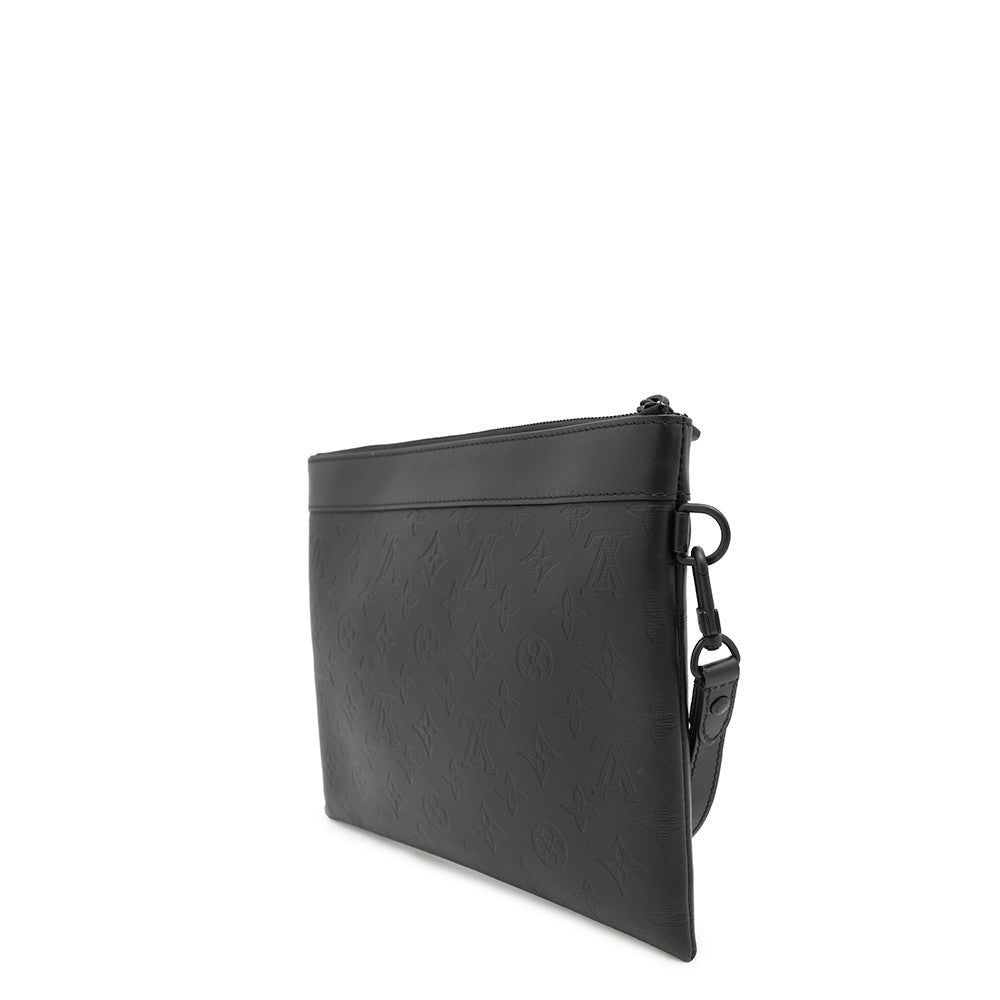 LOUIS VUITTON Pochette to Go NoirM81570 Monogram Shadow