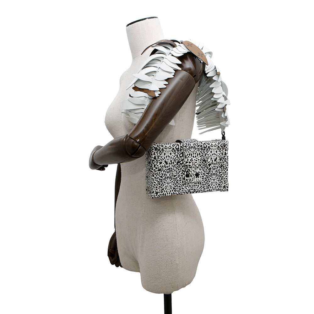 LOUIS VUITTON Petite Mal Dalmatian Nether Feather White/Black Leather