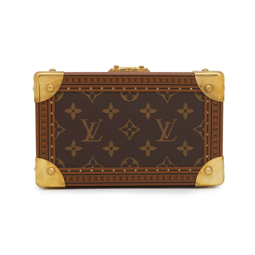 LOUIS VUITTON Coffret Tresor BeigeM47004 Monogram Size 20