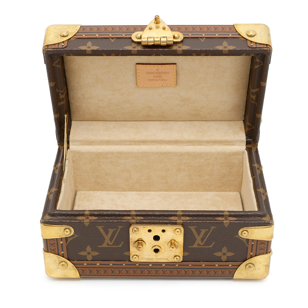 LOUIS VUITTON Coffret Tresor BeigeM47004 Monogram Size 20
