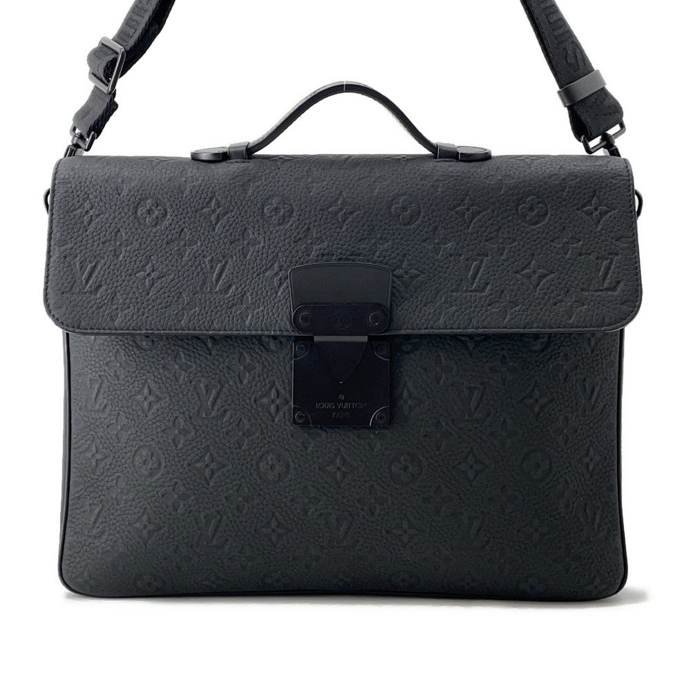 LOUIS VUITTON SPadlock?Briefcase BlackM20835 Taurillon?Monogram