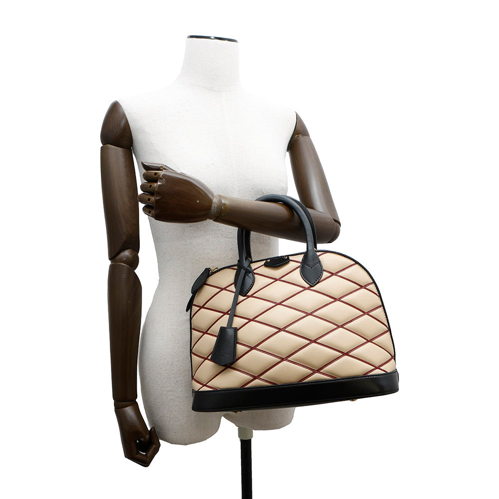 LOUIS VUITTON Maltage Alma Beige/BlackM50001 Leather Size PM