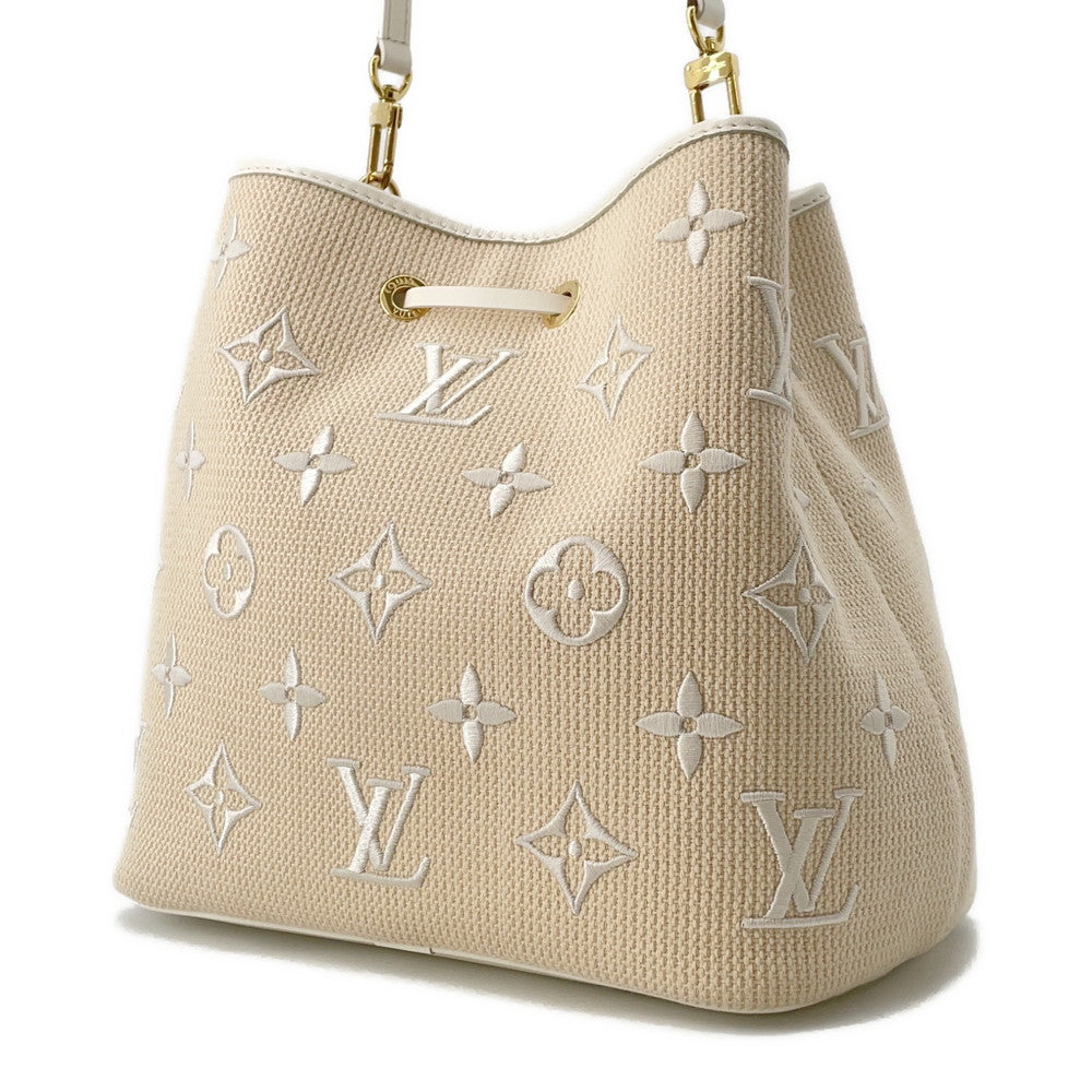 LOUIS VUITTON By the Pool Neo Noe Beige/WhiteM22852 Cotton Size MM