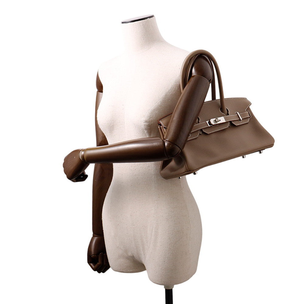 HERMES Shoulder Birkin Etoupe Evercolor Size 29