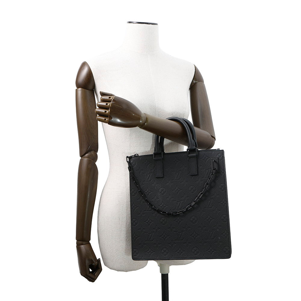 LOUIS VUITTON Sac Plat Messenger NoirM55924 Monogram?Taurillon