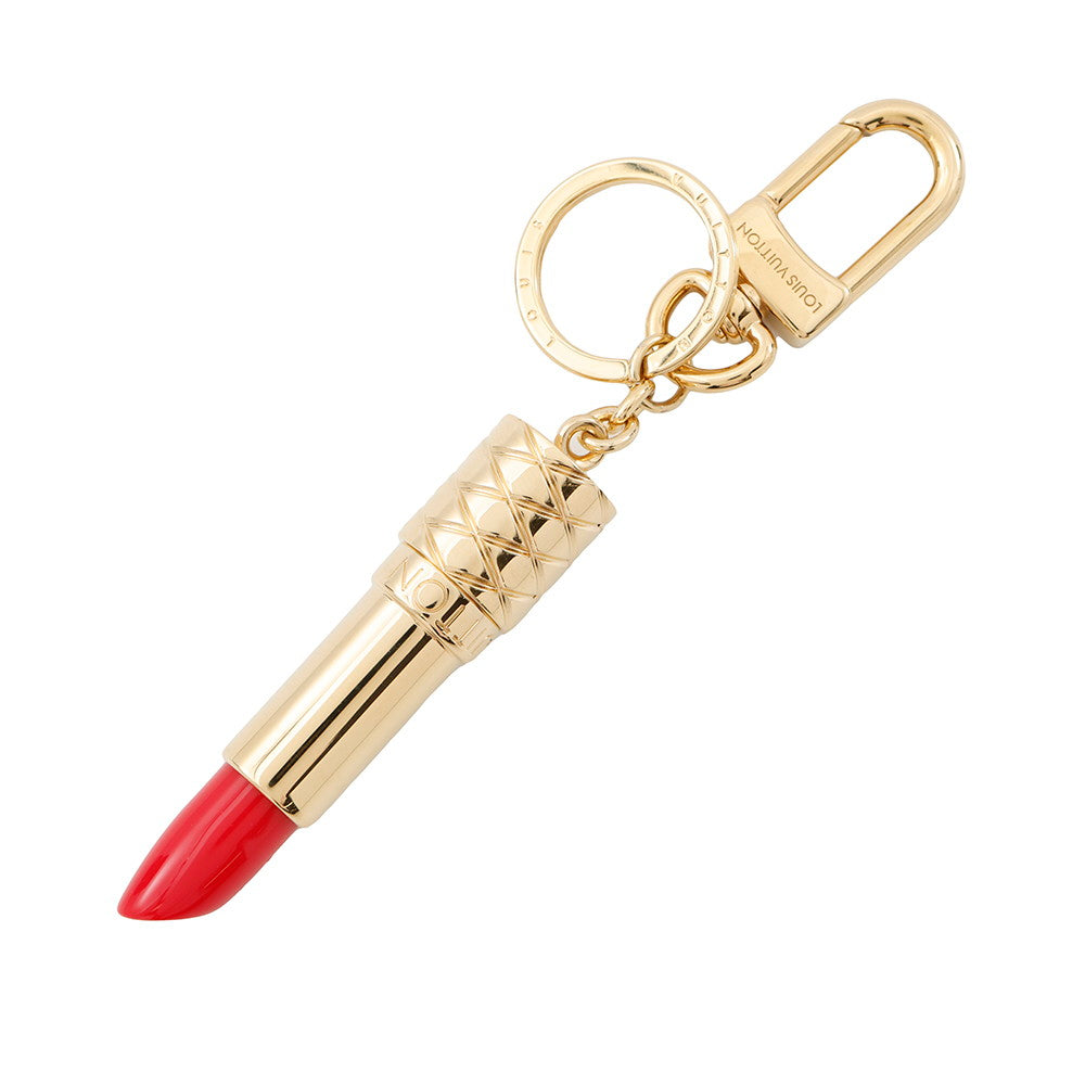 LOUIS VUITTON Bag Charm?LV Lipstick Red/GoldM03006 Metal