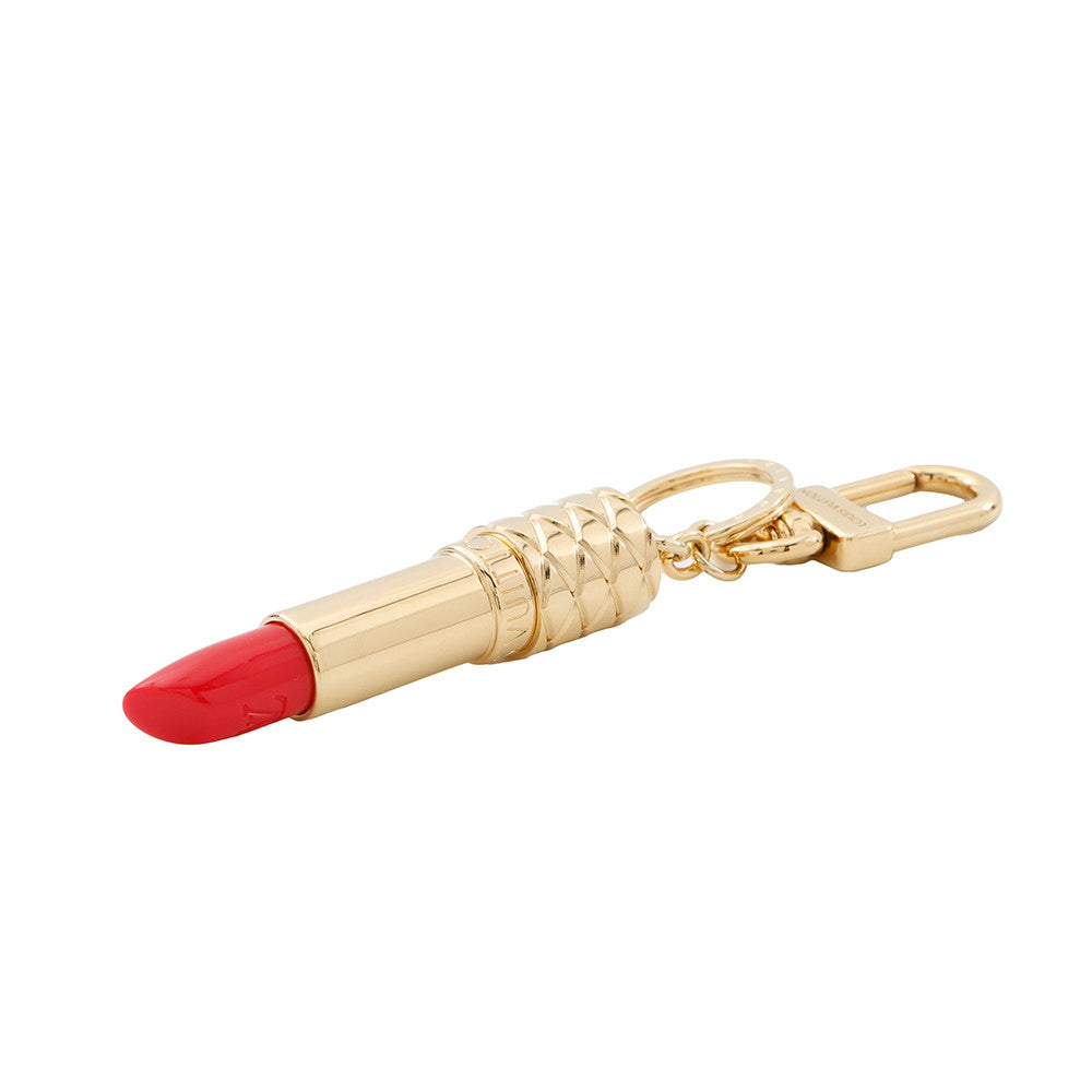 LOUIS VUITTON Bag Charm?LV Lipstick Red/GoldM03006 Metal