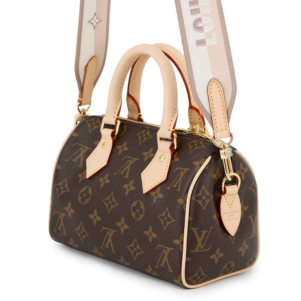 LOUIS VUITTON Speedy Bandouliere Red/BrownM46222 Monogram Size 20