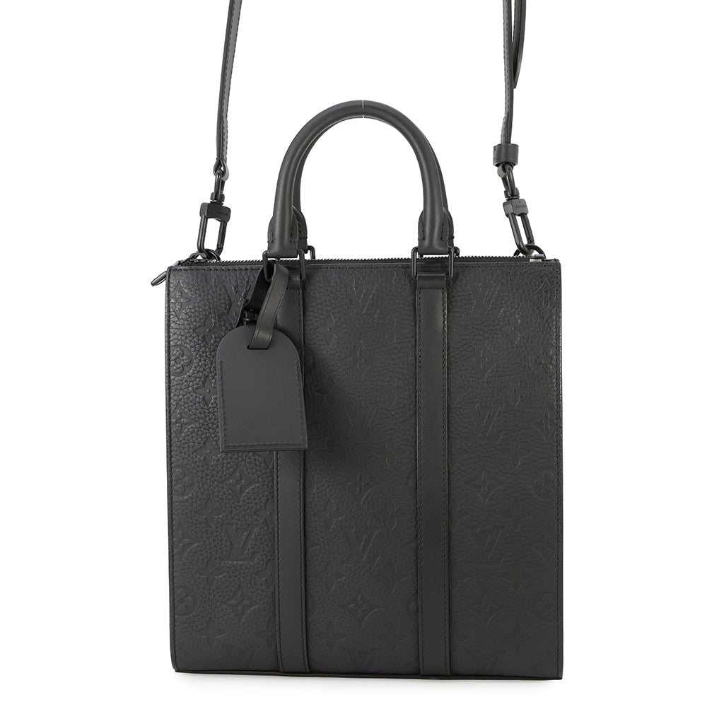 LOUIS VUITTON Sac Plat NoirM21884 Monogram Taurillon Leather