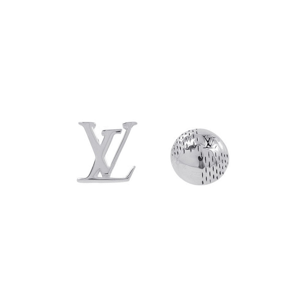 LOUIS VUITTON Earrings?LV suit SilverM02423