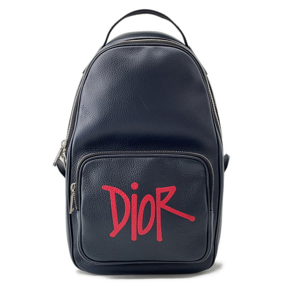 Dior Shawn St 1?4ssy Collaboration 2020 Cross Body Bag Navy/Black/Red1ESBO013GDS Leather