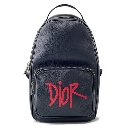 Dior Shawn St 1?4ssy Collaboration 2020 Cross Body Bag Navy/Black/Red1ESBO013GDS Leather