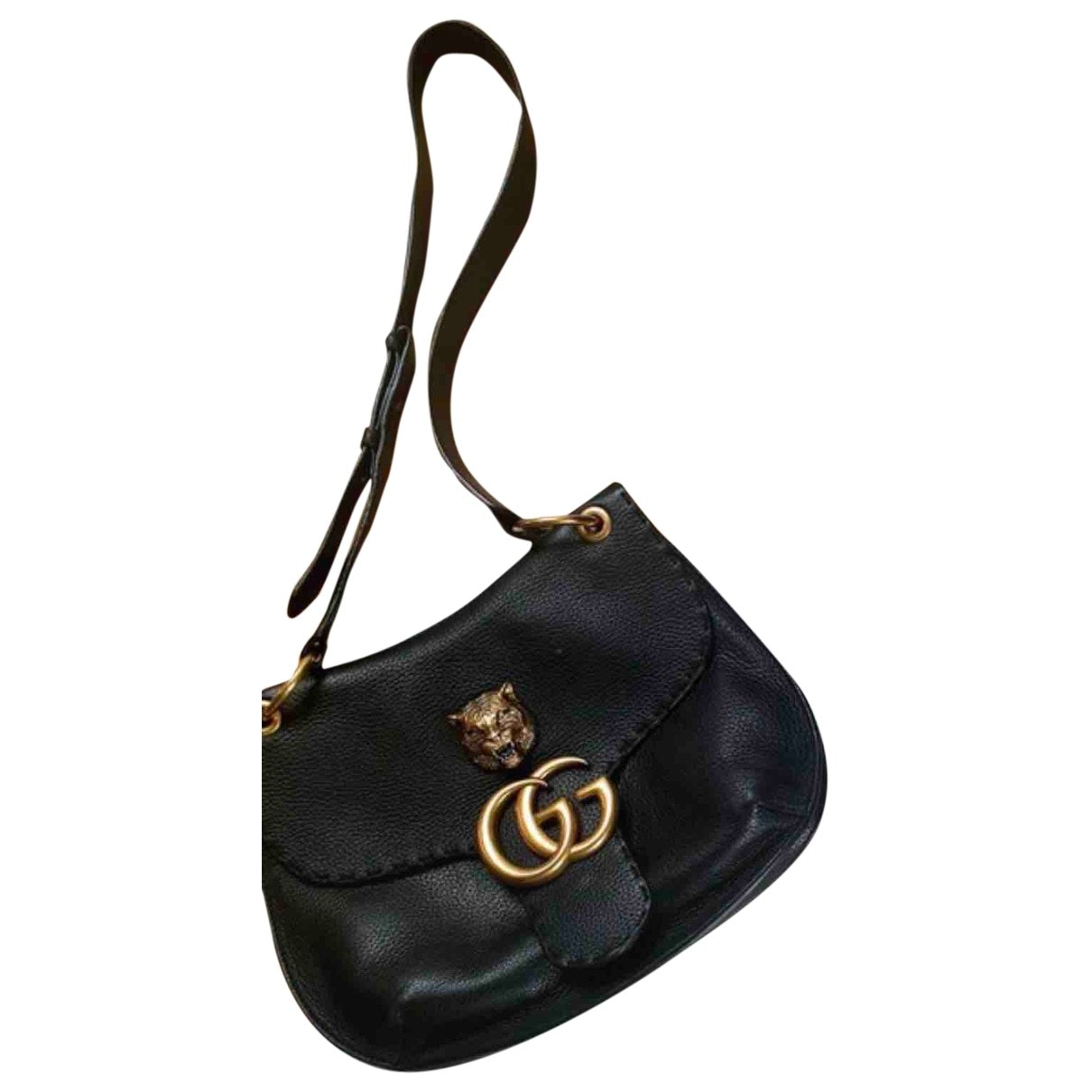 Gucci black leather handbag