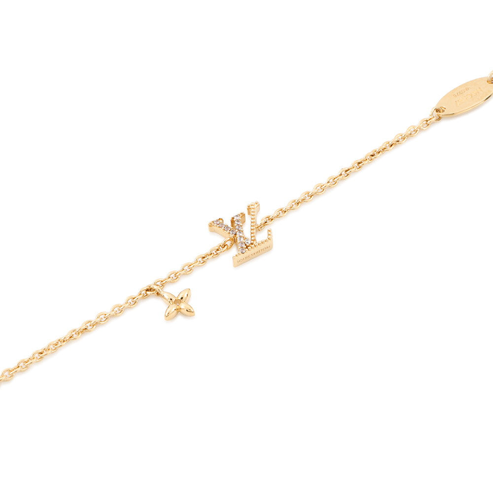 LOUIS VUITTON Bracelet?LV Iconic GoldM00587 Metal Rhinestone