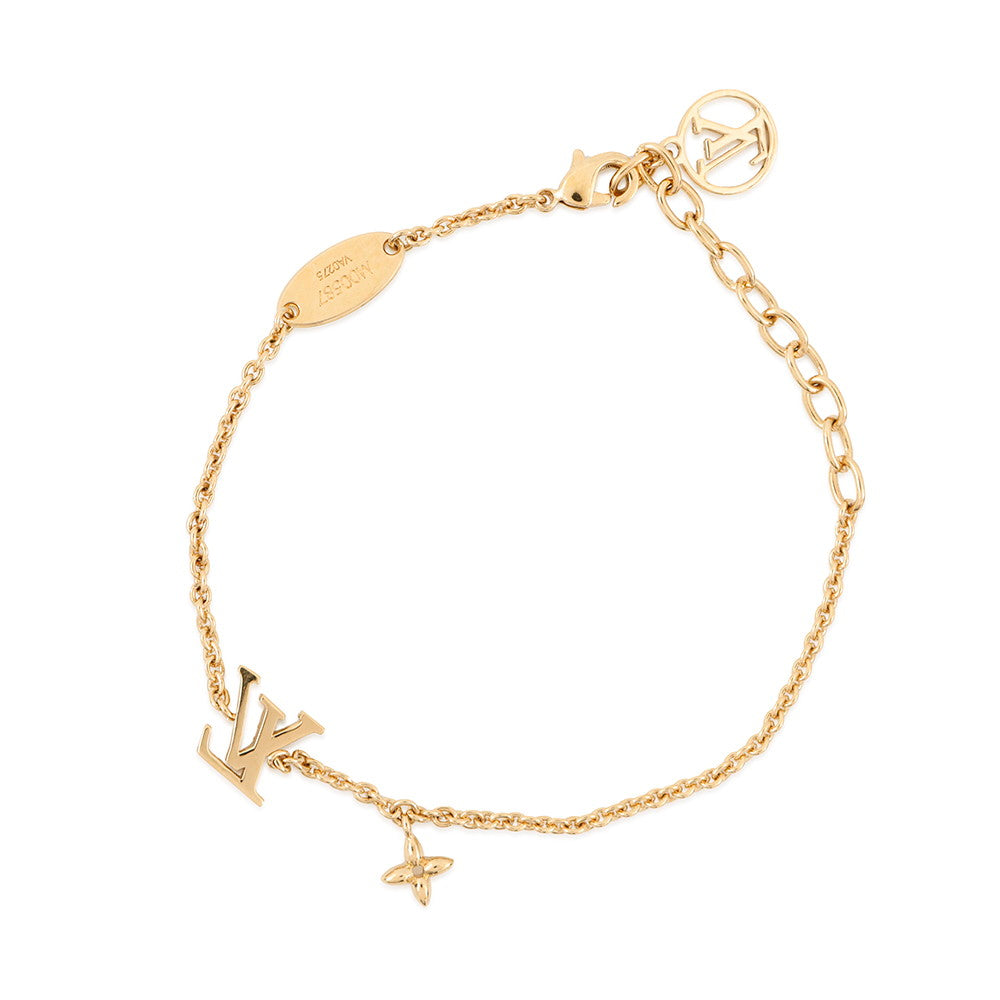 LOUIS VUITTON Bracelet?LV Iconic GoldM00587 Metal Rhinestone