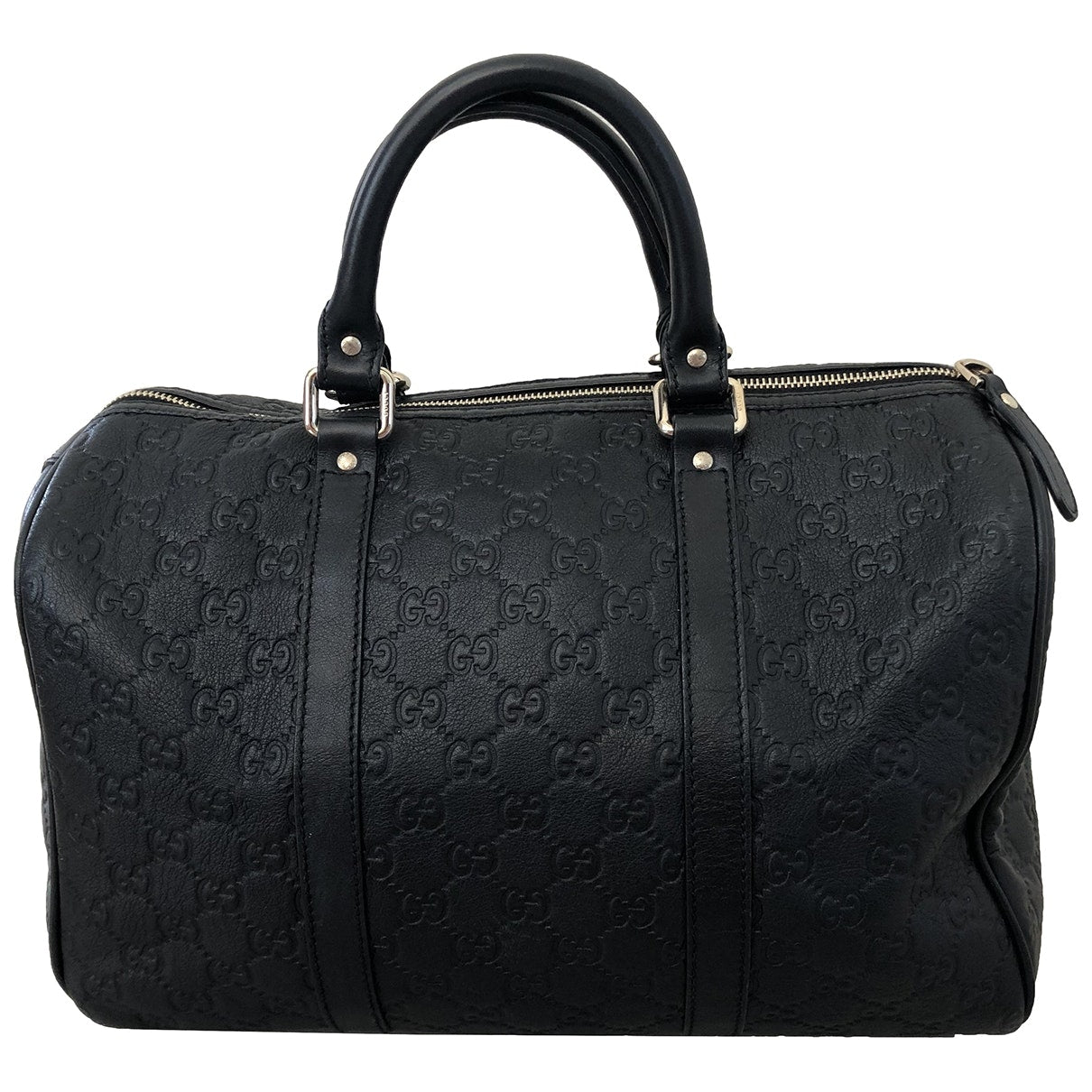 Gucci boston black leather handbag
