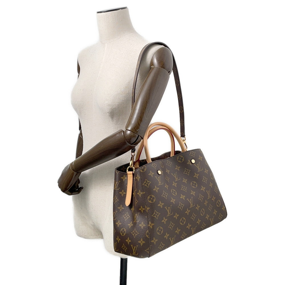 LOUIS VUITTON Montaigne Brown/BordeauxM41056 Monogram Size MM