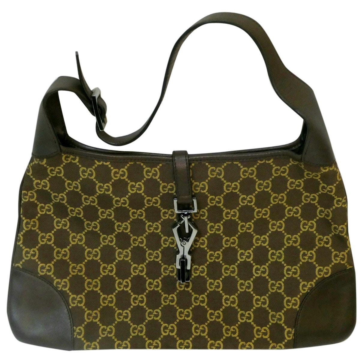 Gucci jackie brown cloth handbag