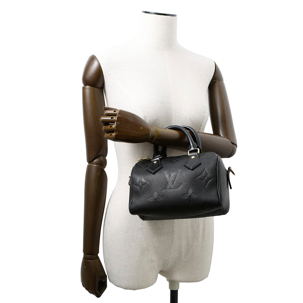 LOUIS VUITTON Speedy Bandouliere NoirM58953 Monogram Empreinte Leather Monogram Giant Size 20