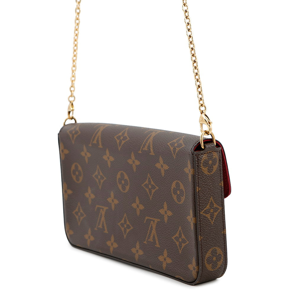 LOUIS VUITTON Felicie Pochette FuchsiaM61276 Monogram