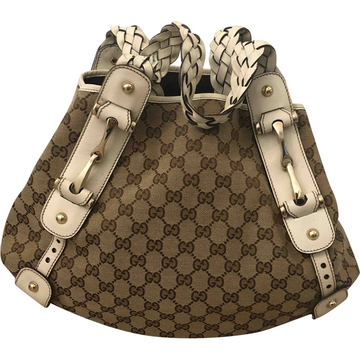 Gucci pelham beige cloth handbag