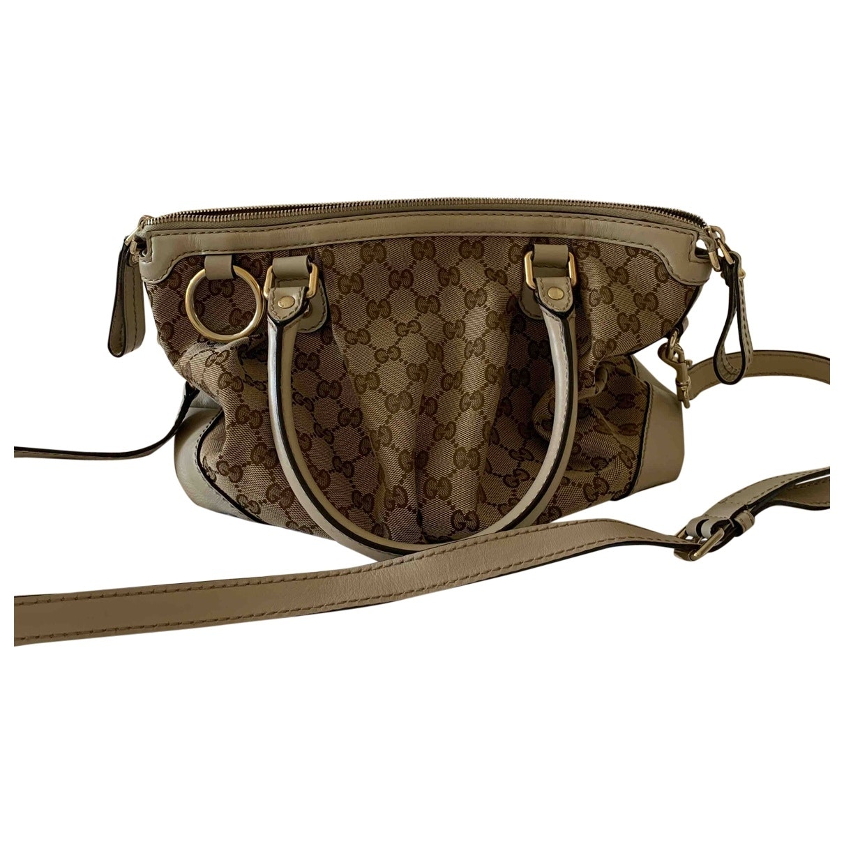 Gucci beige cloth handbag