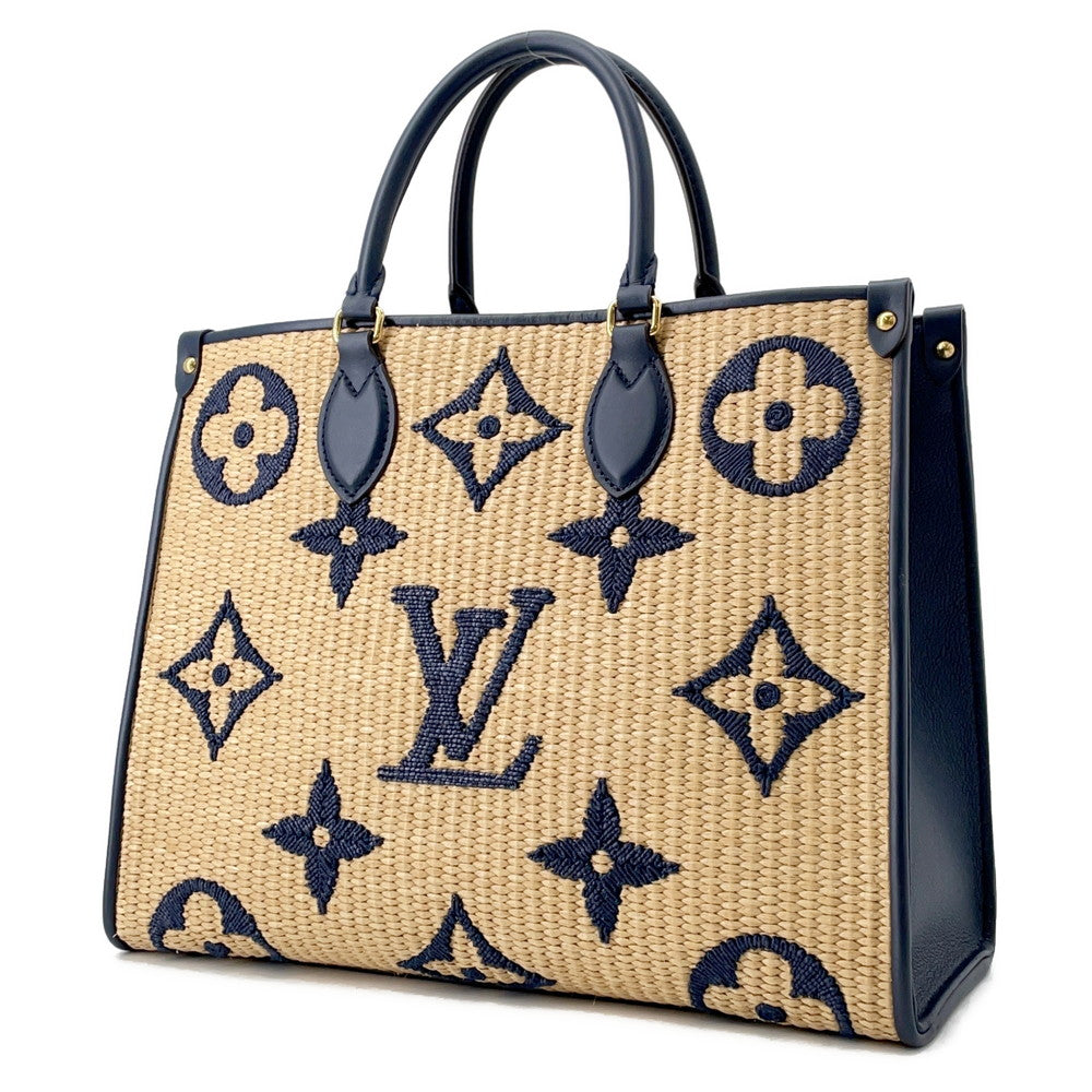 LOUIS VUITTON Onthego BlueM57723 Monogram?Raffia Size MM