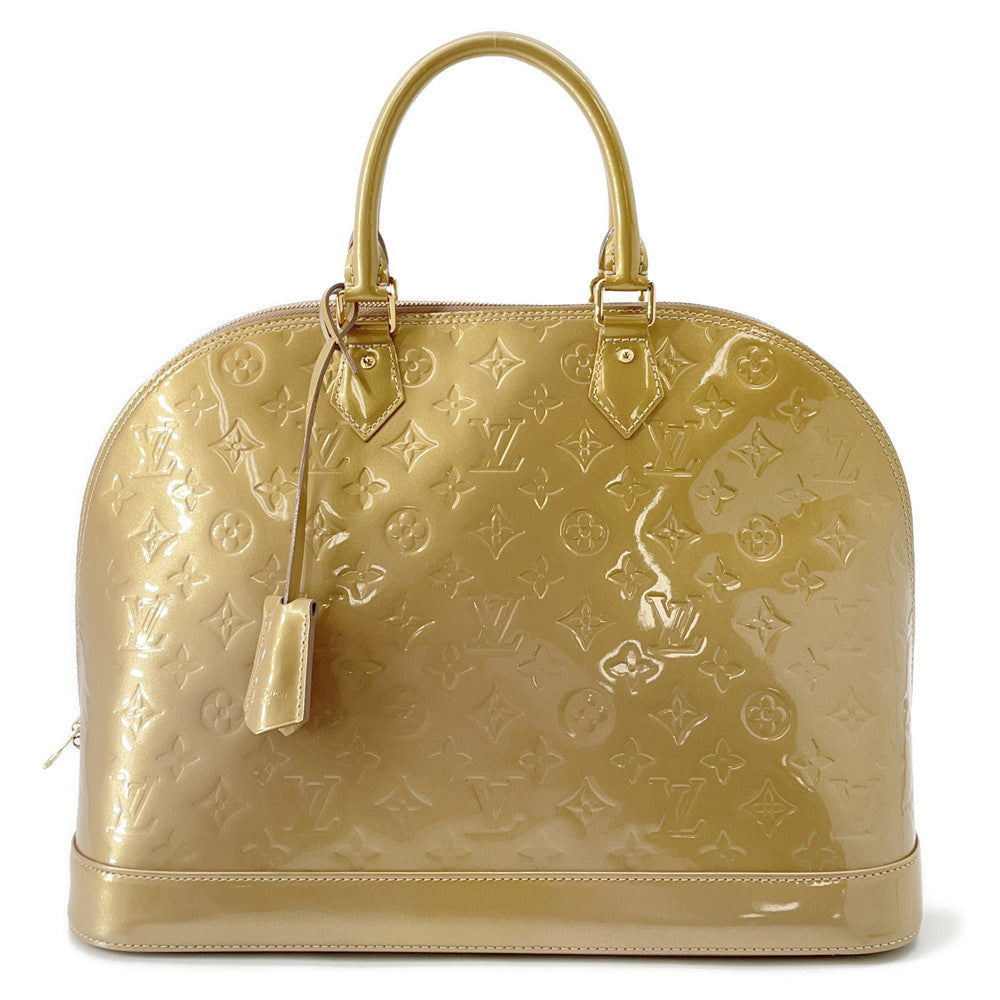LOUIS VUITTON Alma Beige PoudreM91753 Monogram Vernis Leather Size GM