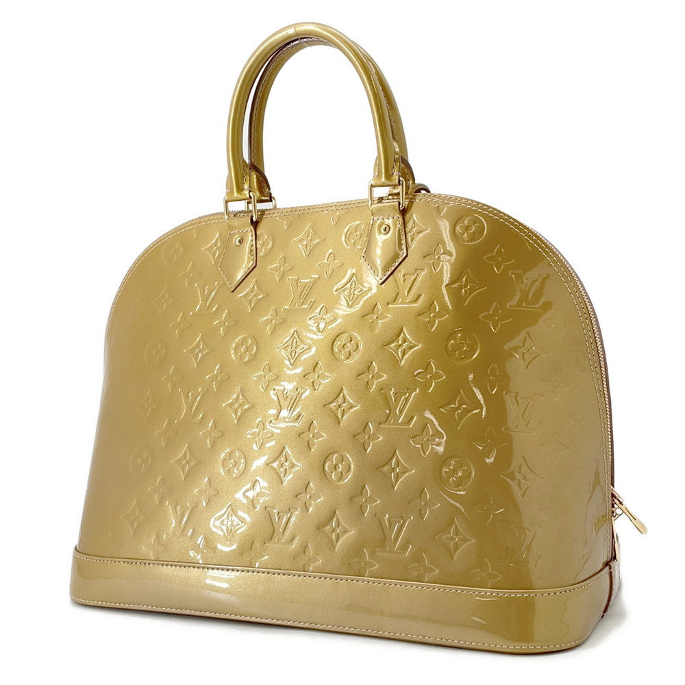 LOUIS VUITTON Alma Beige PoudreM91753 Monogram Vernis Leather Size GM