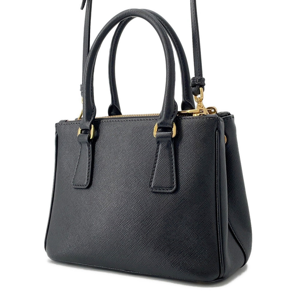 PRADA Galleria 2way Shoulder Bag Black1BA906 Saffiano LeatherLeather Size Mini