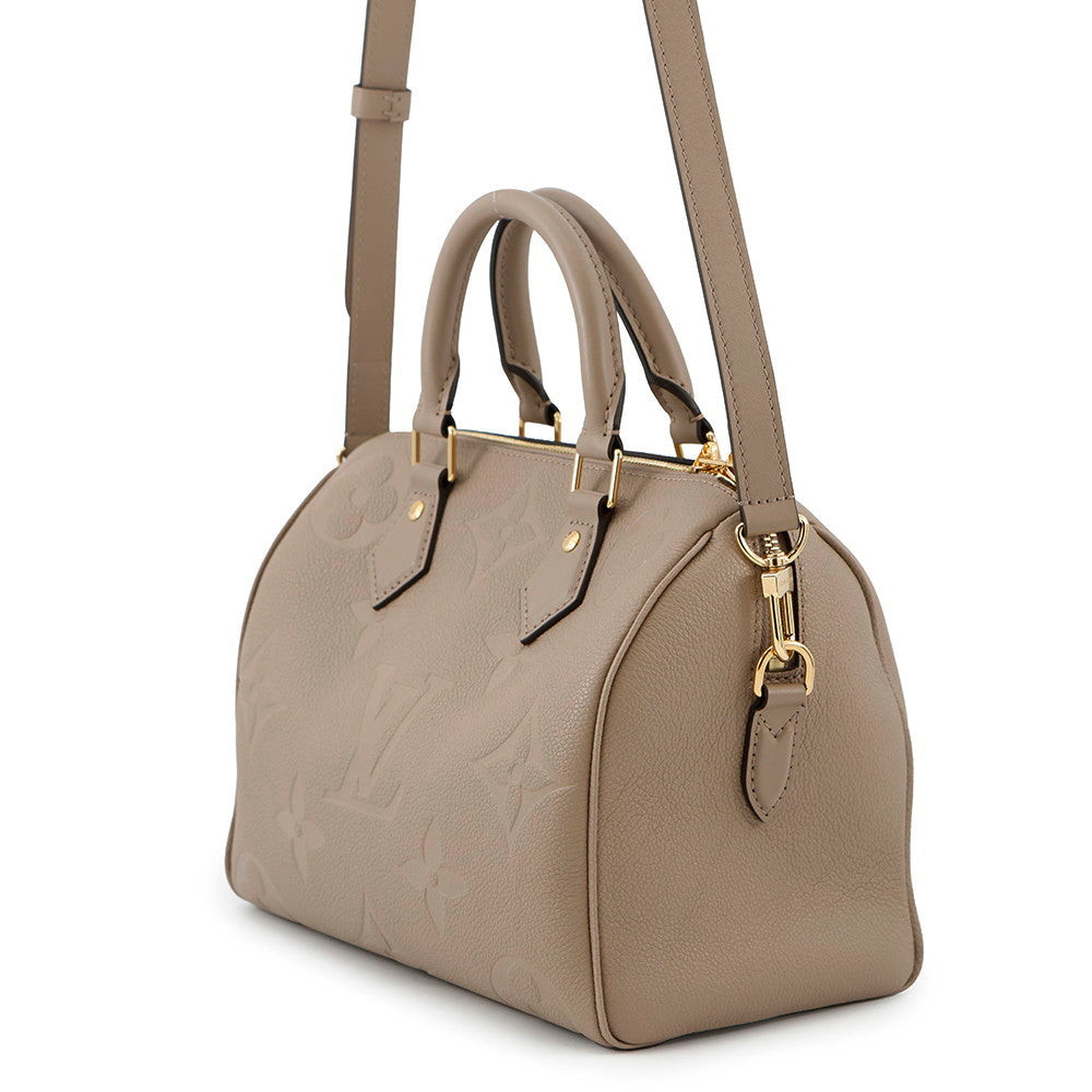 LOUIS VUITTON Speedy Bandouliere TourterelleM59273 Monogram Empreinte Leather Size 25