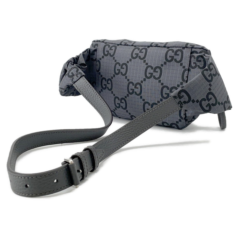 GUCCI GGNylon Belt Bag Gray767934 Eco Nylon