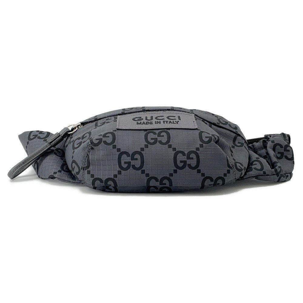 GUCCI GGNylon Belt Bag Gray767934 Eco Nylon