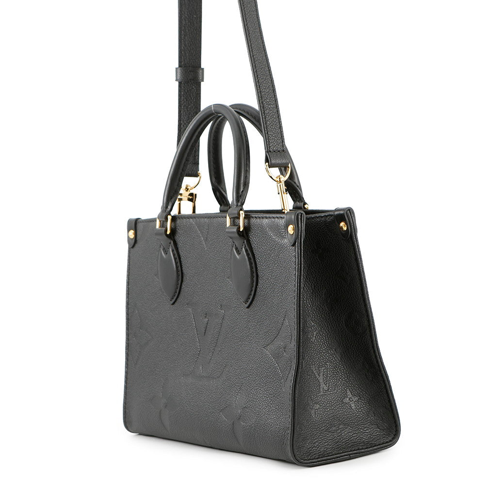 LOUIS VUITTON Onthego NoirM45653 Monogram Empreinte Leather Size PM