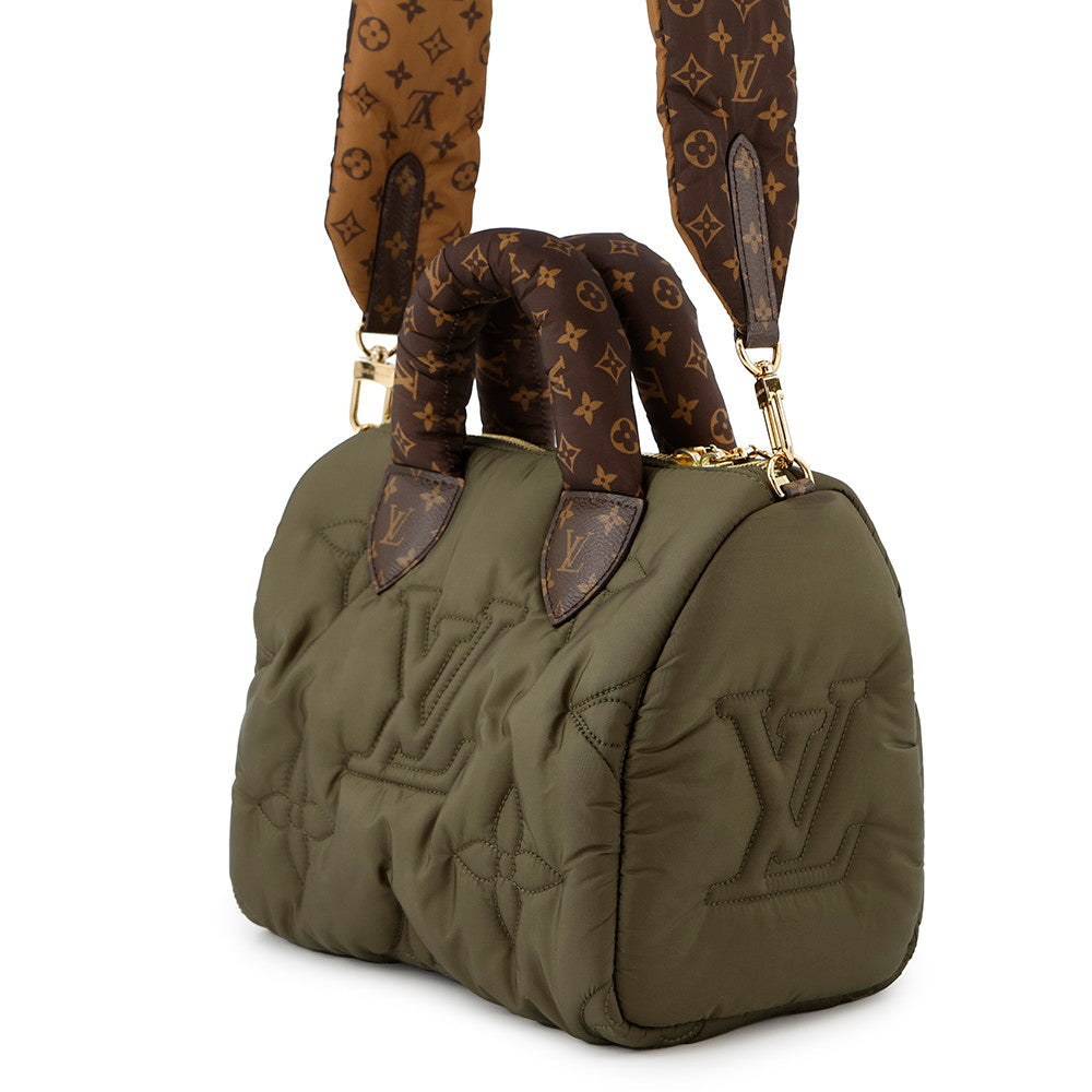 LOUIS VUITTON Speedy Bandouliere KhakiM59009 Recycled Nylon Monogram Size 25
