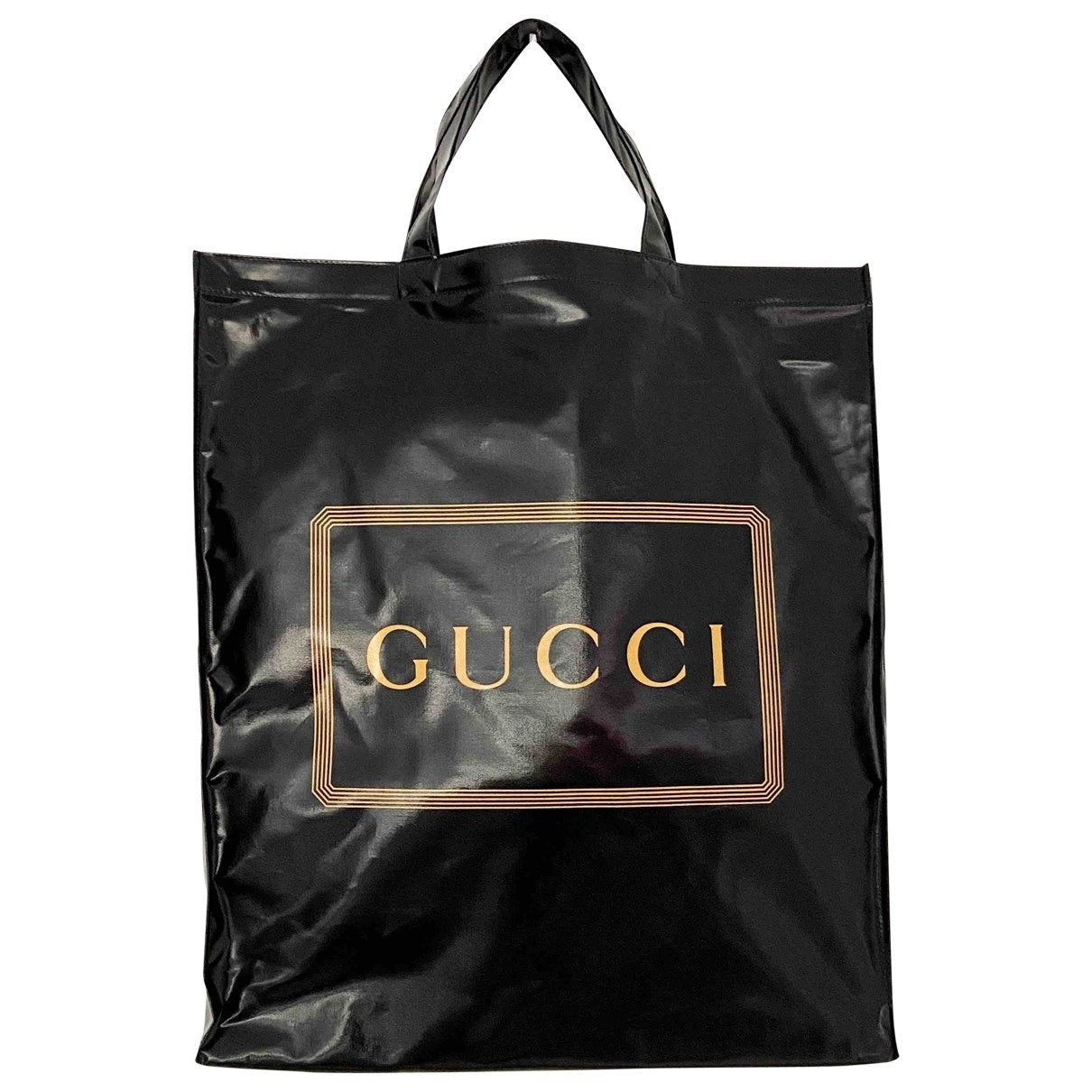 Gucci black plastic handbag