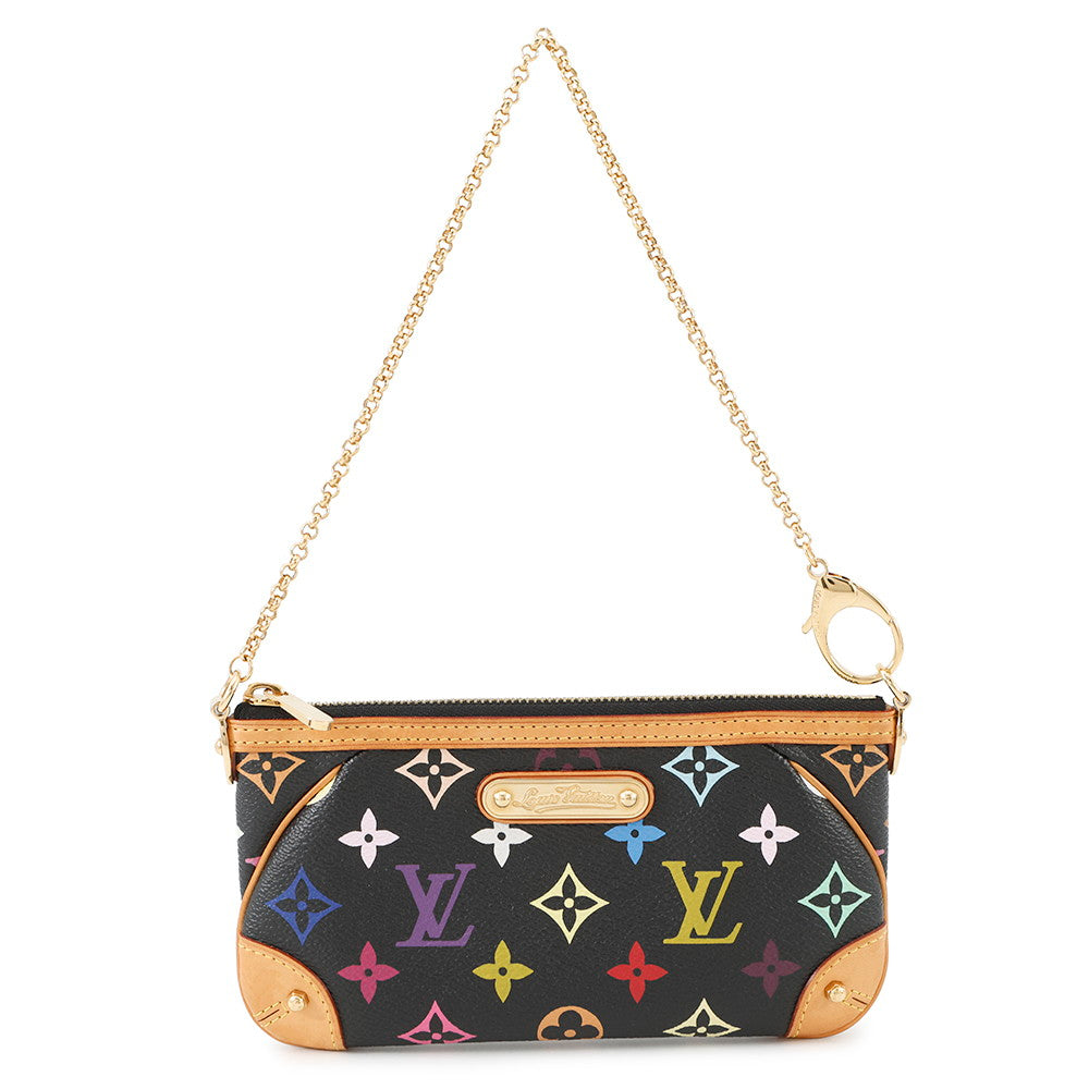 LOUIS VUITTON Pochette?Milla NoirM60097 Monogram?Multicolor Size MM