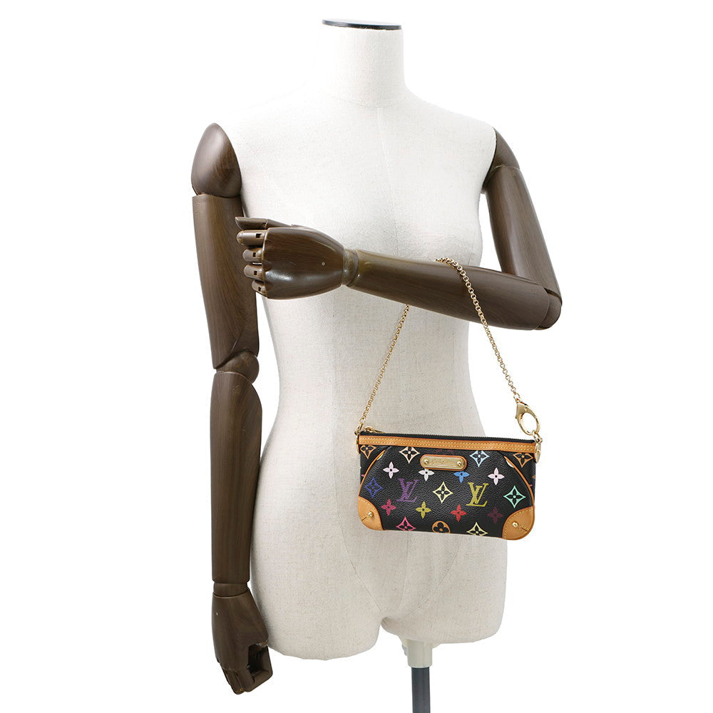 LOUIS VUITTON Pochette?Milla NoirM60097 Monogram?Multicolor Size MM