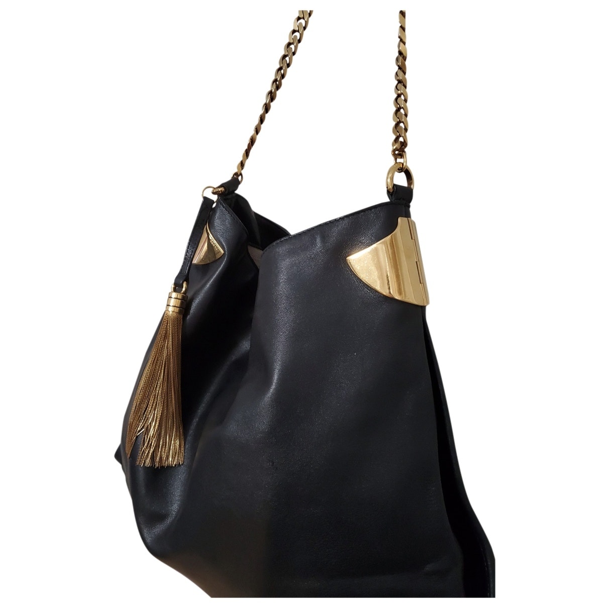 Gucci black leather handbag