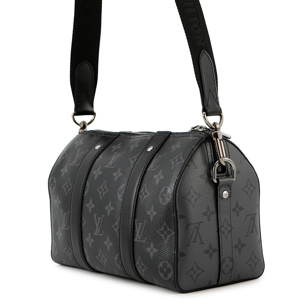 LOUIS VUITTON City?Keepall NoirM45936 Monogram Eclipse Monogram Eclipse Reverse