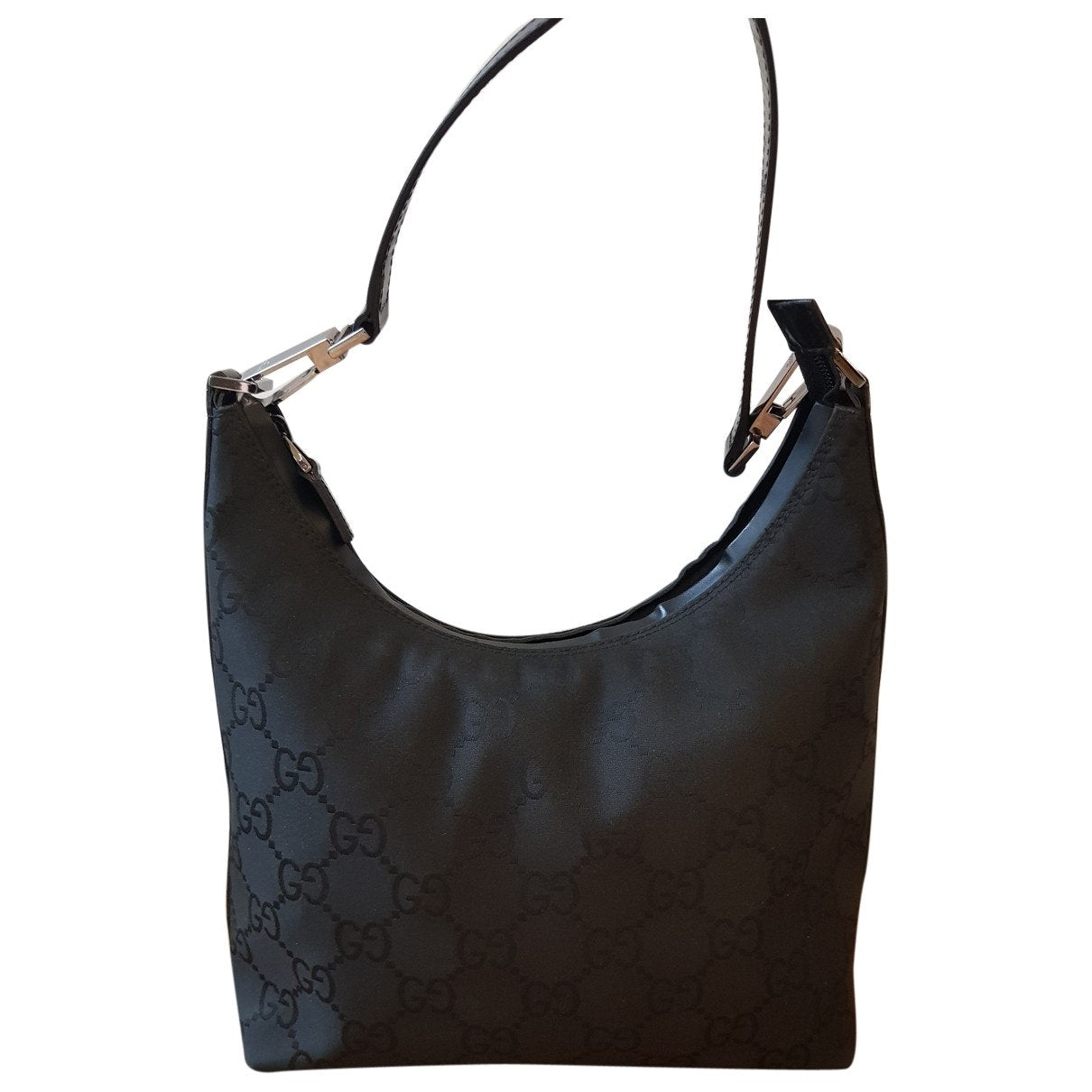 Gucci hobo black cloth handbag