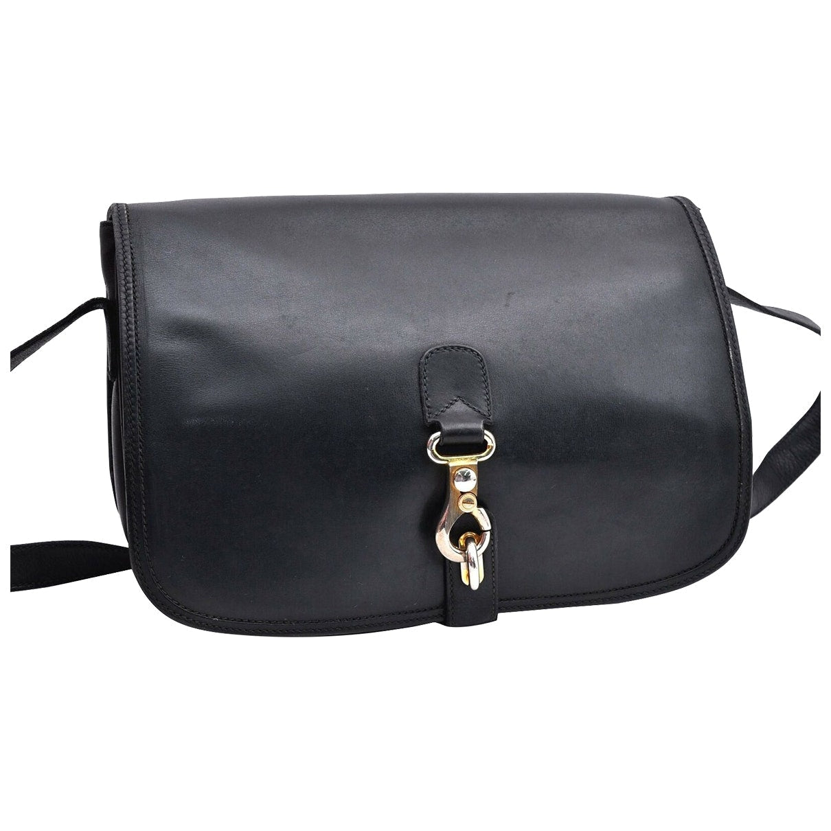 Gucci black leather handbag
