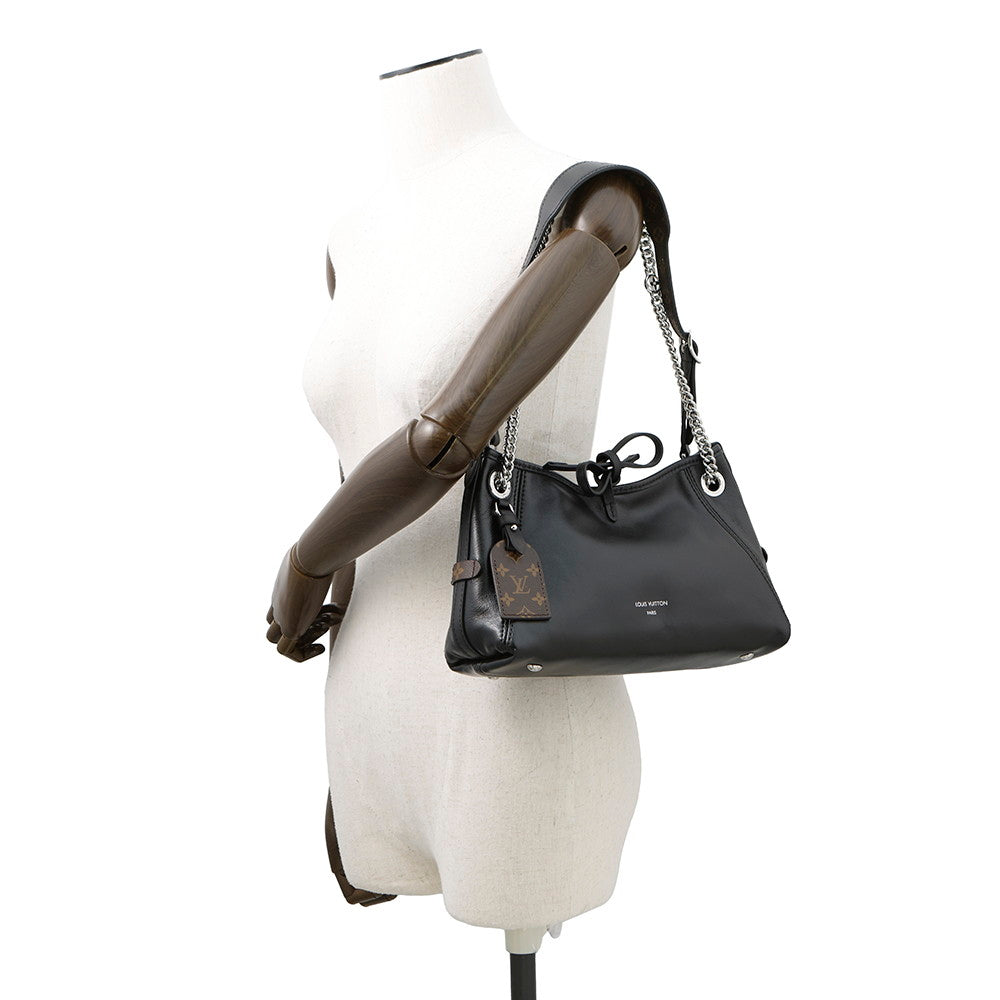 LOUIS VUITTON Carryall Vibe NoirM12888 Lamb Leather Size BB