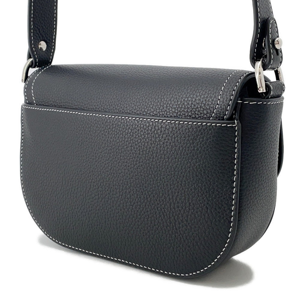 Dior Saddle Messenger Bag Black2ADCA435YKK Grained CalfLeather Size Mini