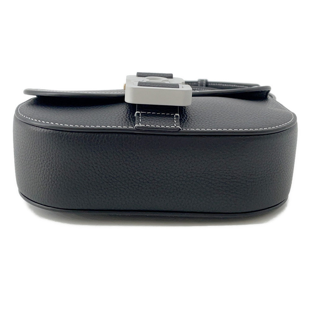 Dior Saddle Messenger Bag Black2ADCA435YKK Grained CalfLeather Size Mini