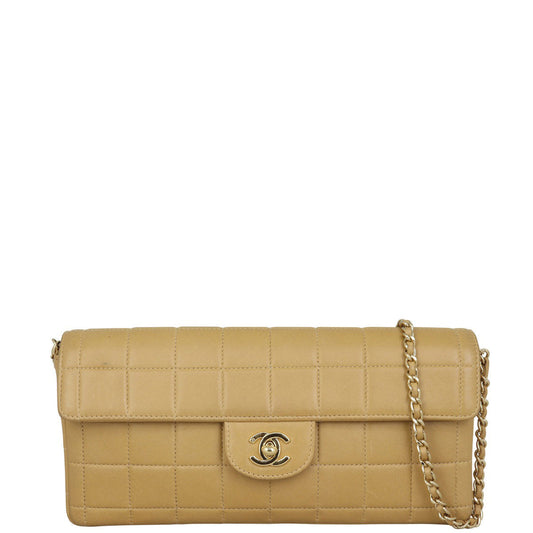 Chanel East-West Chocolate Bar Flap Bag | Lambskin